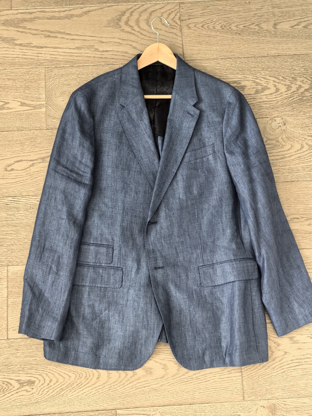 Banana Republic Slate Blue Linen-Blend Sport Coat
